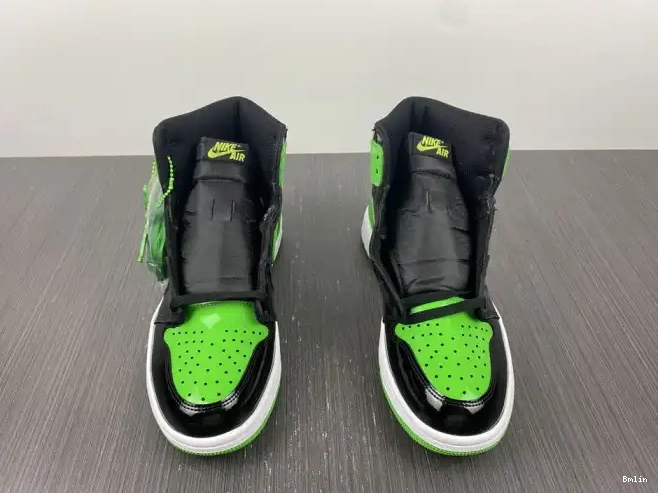 Bmlin Pine Jordan Green 1 OG High 555088-030 Air 0528